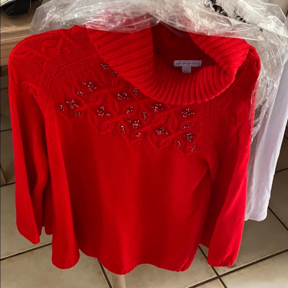 Red Knitted sweater